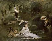 Edouard Manet Sous le Arbes oil painting artist